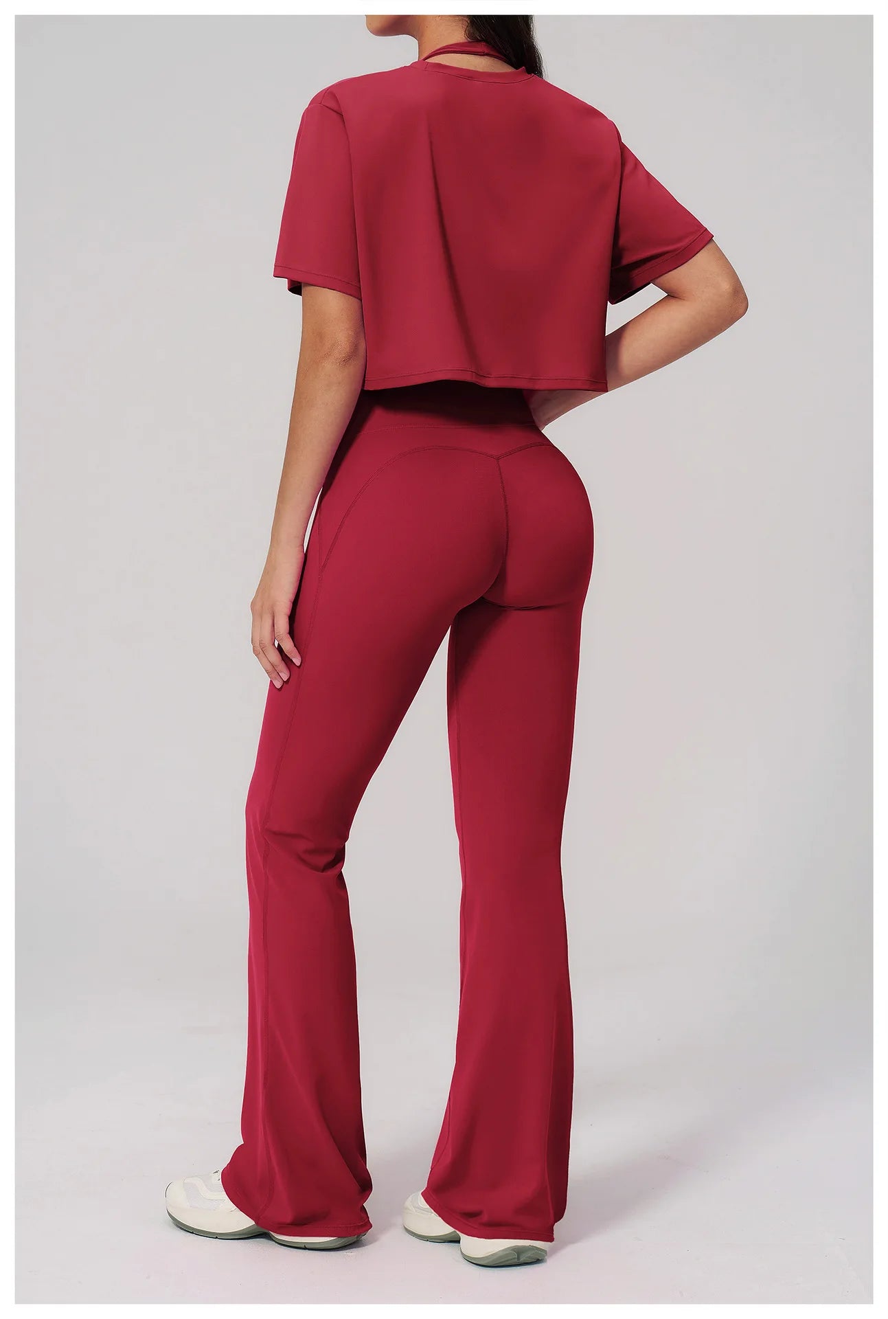 Women's 2-Piece Seamless Yoga Set – Leggings & Crop Top