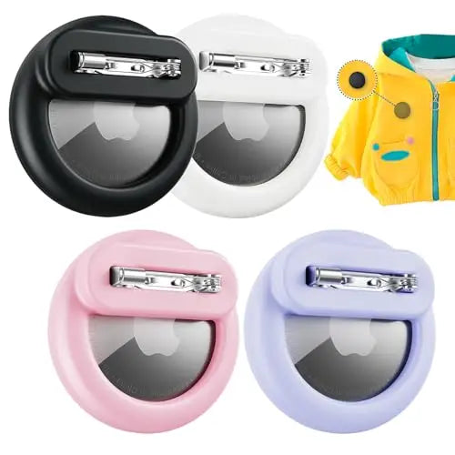 Silicone Airtag Holder for Kids with Safety Pins AirTag GPS Tracker Case for Children Elderly Hidden Inside Clothes Shoe Backpac