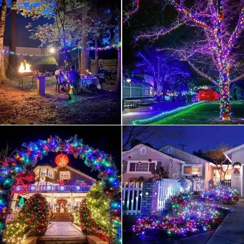 Solar LED Fairy String Lights with Flexible Copper Wire for Garden, Patio, Tree and Christmas Party Decorating