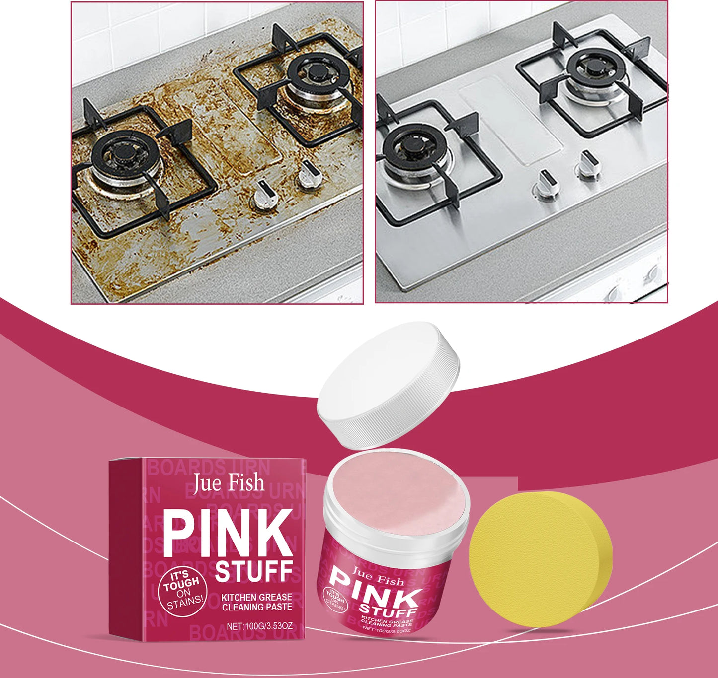 Heavy-Duty Oil Cleaning Cream – 100g Powerful Cookware & Kitchen Cleaner