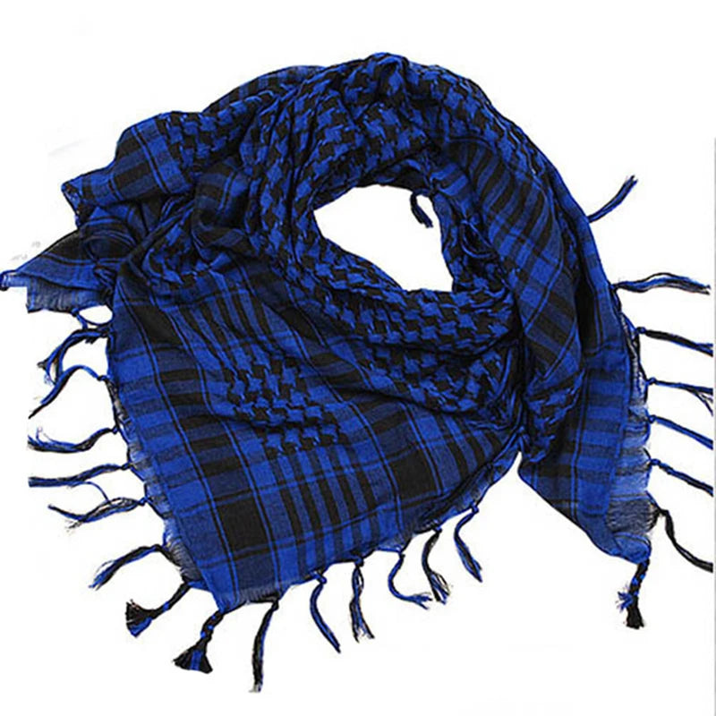 Summer Breathable Man Women Tactical Arab Scarf Fashion Outdoor Lightweight Hijab Scarf Spring Army Plaid Head Scarf Keep Warm