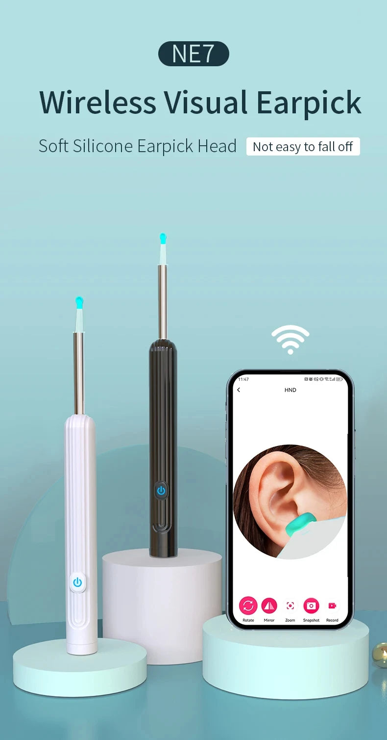 1080P HD Visual Ear Cleaner with Camera – Smart Otoscope Wax Removal Tool