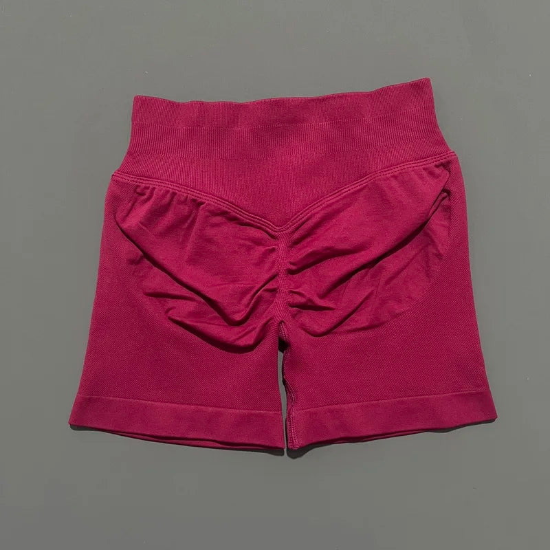 Women’s Seamless Biker Shorts – 4.5″ Low-Waist Fitness & Workout Shorts