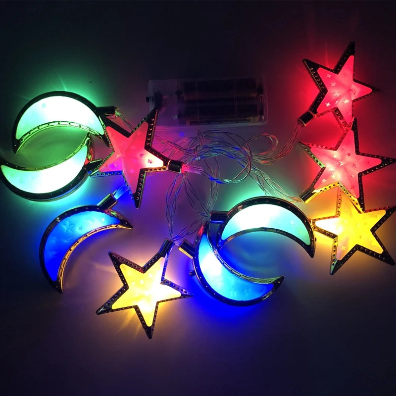 Ramadan & Eid LED Lantern String Lights – Decorative Hanging Lights for Home, Party & Festival Decor