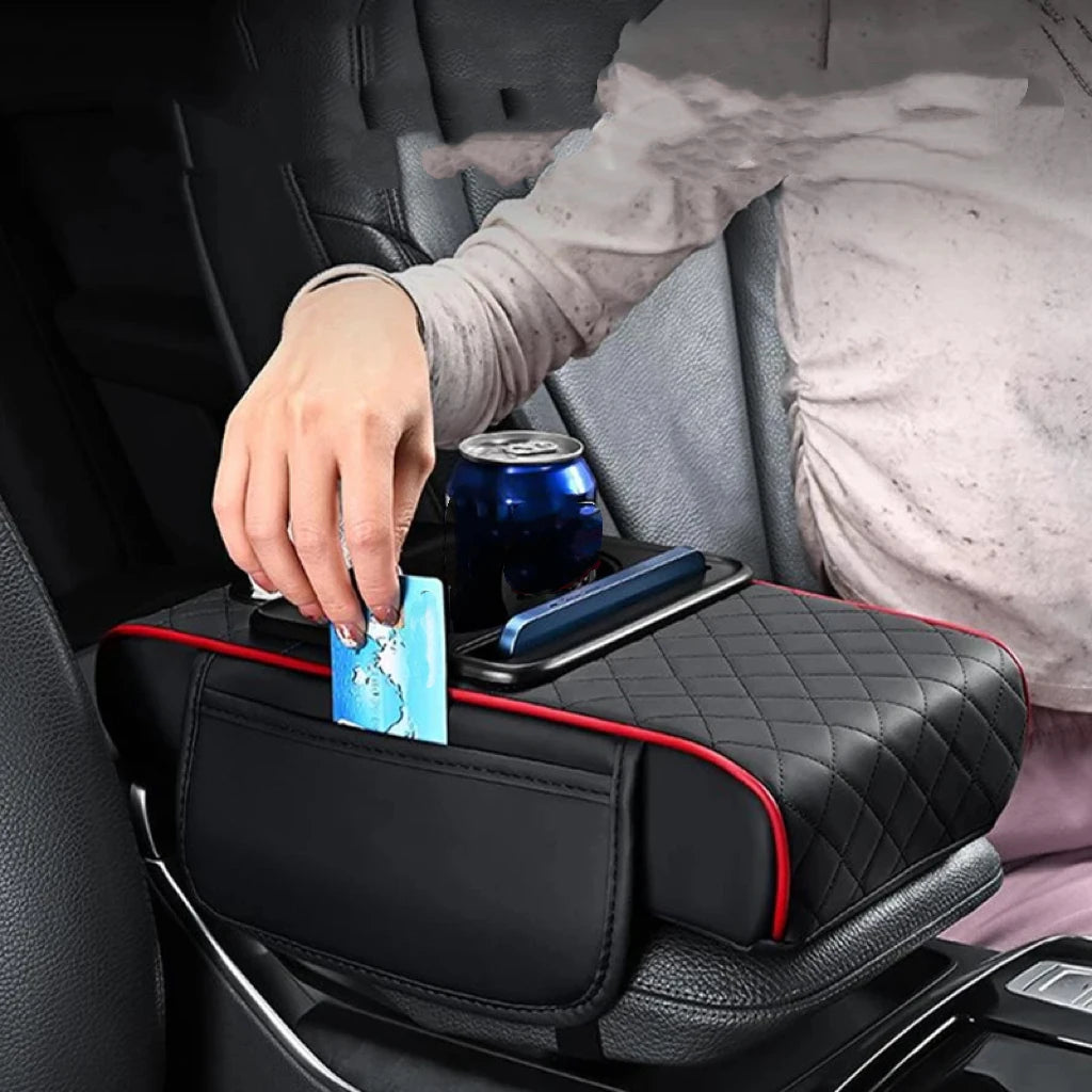 Quilted Car Armrest Organizer