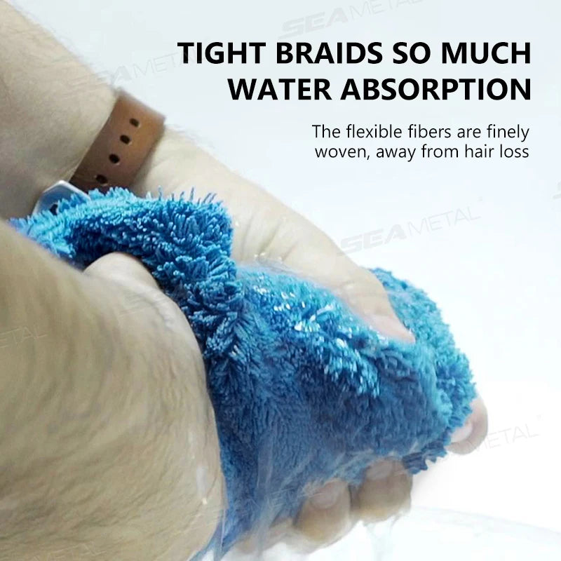 Heavy-Duty Microfiber Car Drying Towel 1200 GSM