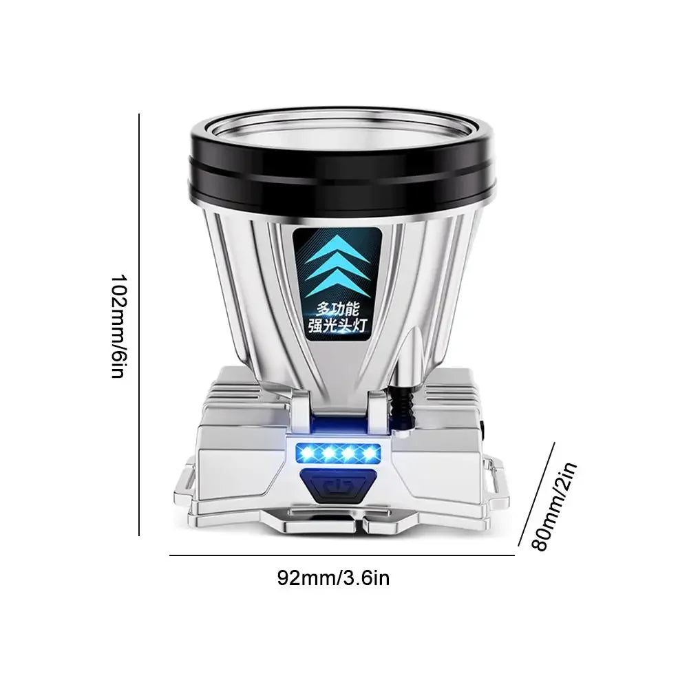 Super Bright LED Rechargeable Headlamp – High-Power Outdoor Flashlight
Perfect for Camping, Fishing, Hiking, and Emergency Use