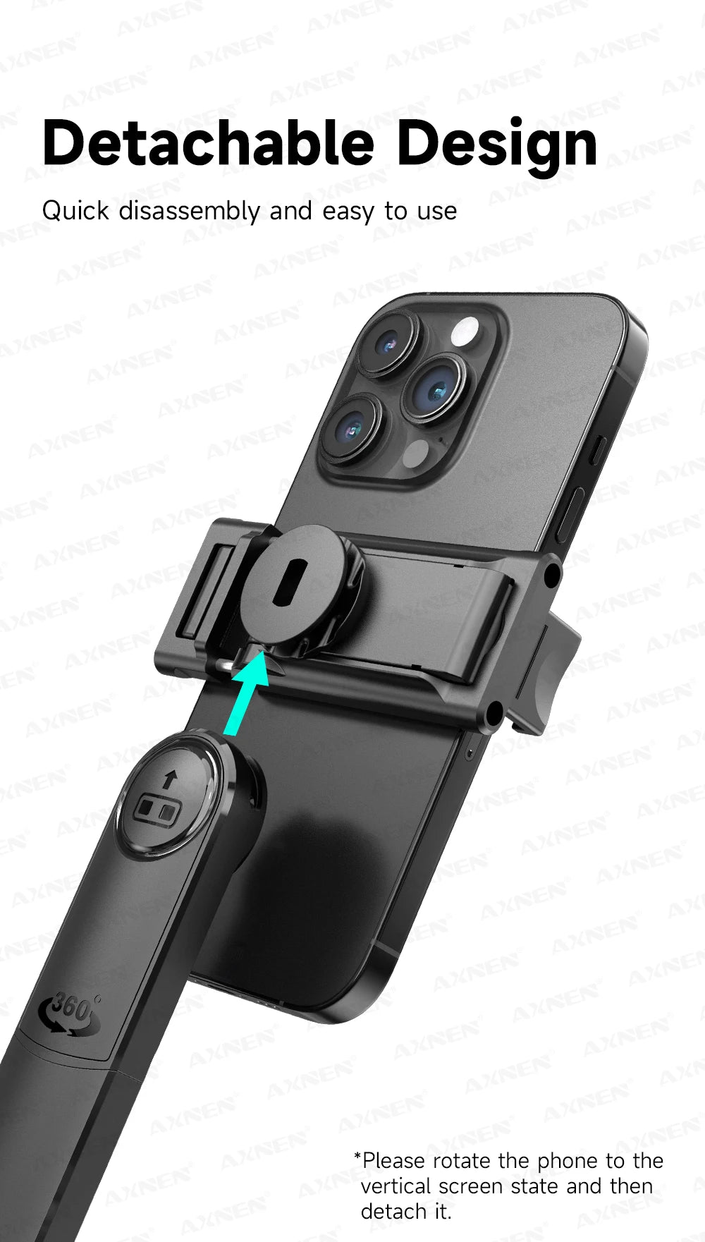 AI Face-Tracking Selfie Stick Tripod with Bluetooth Remote