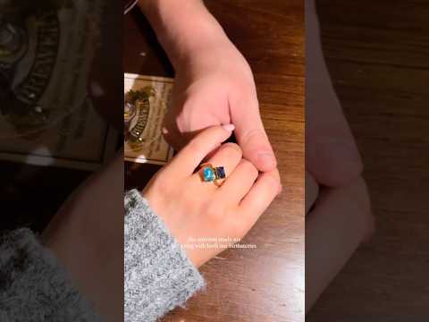 Adjustable Geometric Zircon Ring